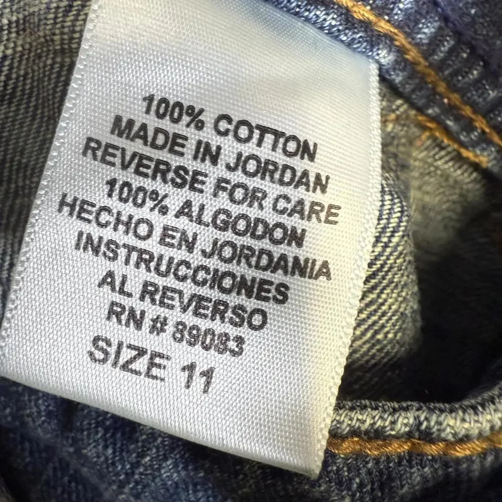 NEW LEI Teens Juniors Size 11 Bib Jeans Overalls Y2K NOS